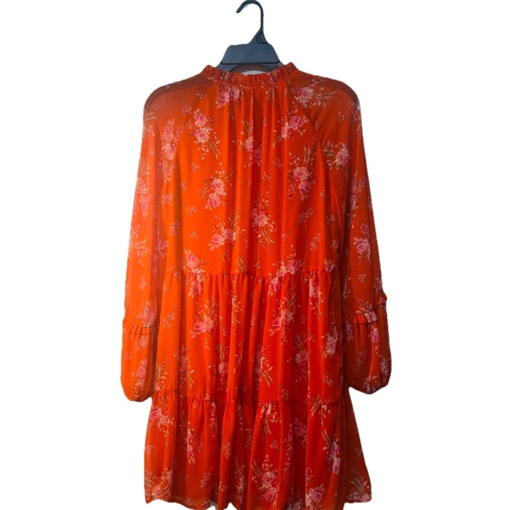 Vince Camuto Vibrant Orange Floral Dress - Picture 2 of 5
